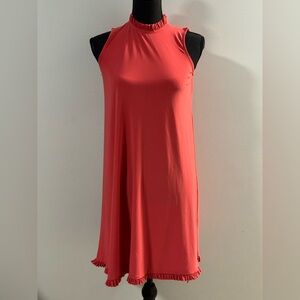 Tash + Sophie Coral Sleeveless flowy shift Dress XS